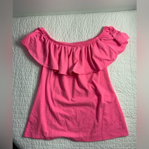 Lilly Pulitzer La Fortuna Off Shoulder Ruffled Top - Picture 3 of 4